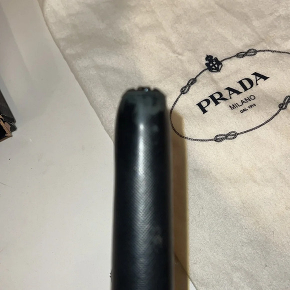 Prada Saffiano Black Zip Wallet - Picture 7 of 8